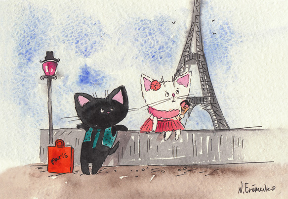 带有小猫的明信片是如何与托国立毕业生征服世界的